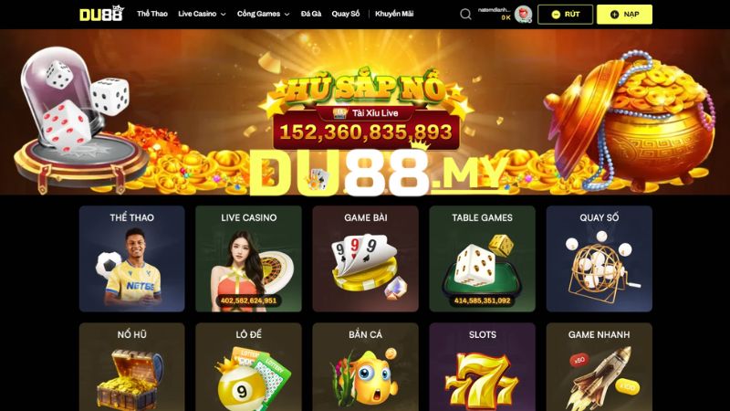 Quy Trình Khởi Chạy Và Tham Gia Sảnh Bài Du88